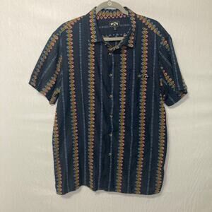 Billabong Sundays Jacquard Dark Navy Shirt L